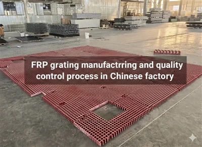 Reixa de FRP pultrusionada utilitzada a la plataforma estructural marina i of...