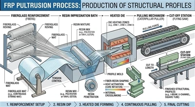 Què és el material FRP? Propietats, procés de fabricació i usos industrials